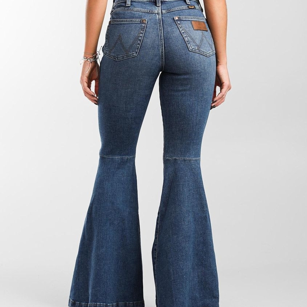 Wrangler Women's Dark Blue Flare Jeans